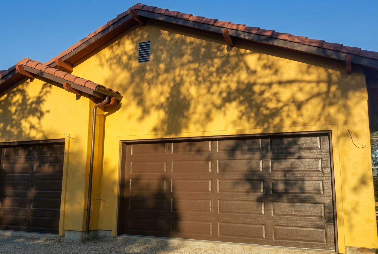 Spanish-Style Garage Build